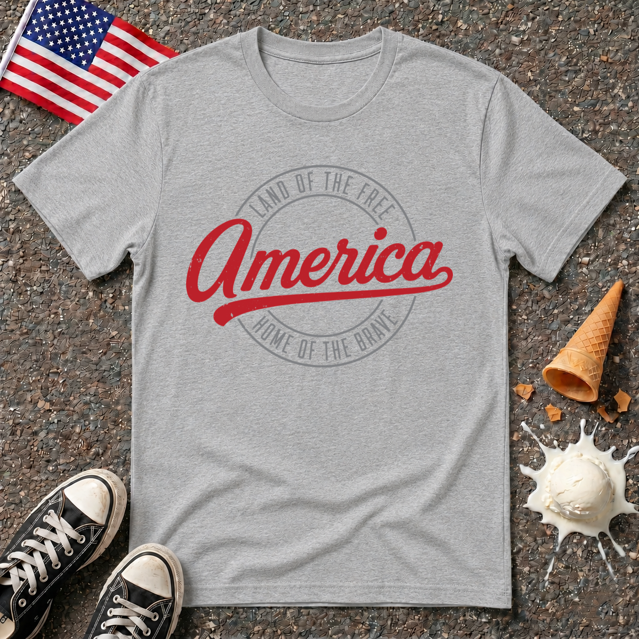 "America" Badge Tee