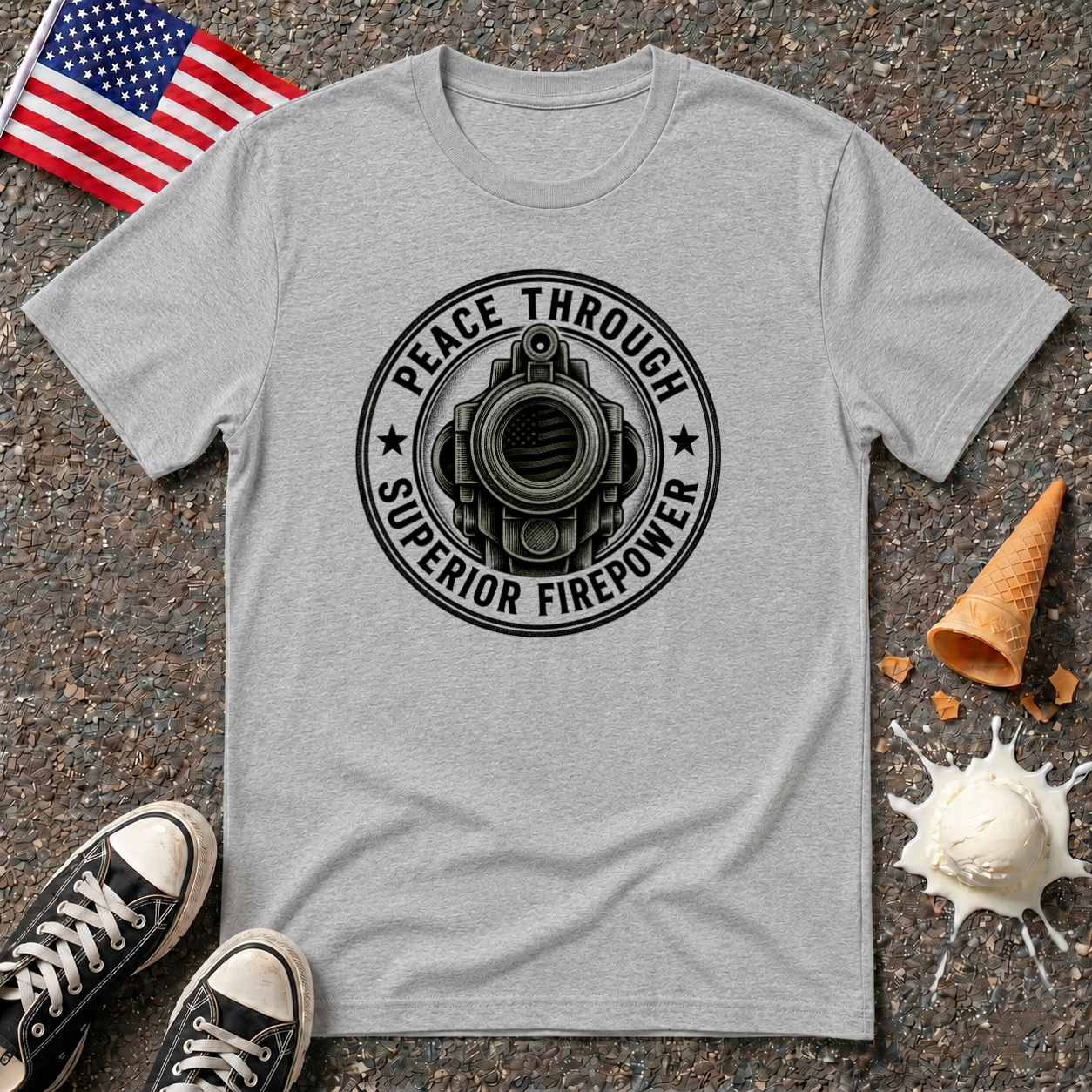 "Peace Through Superior Firepower" Tee