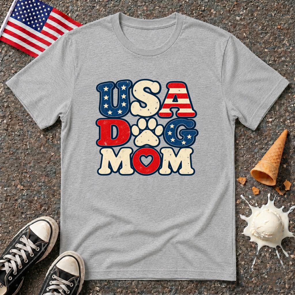 "USA DOG MOM" Tee