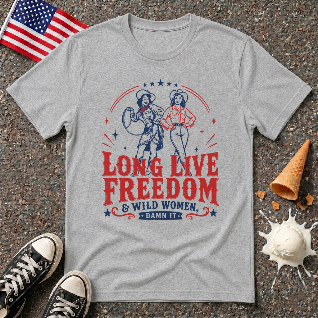 "Long Live Freedom" Western Tee