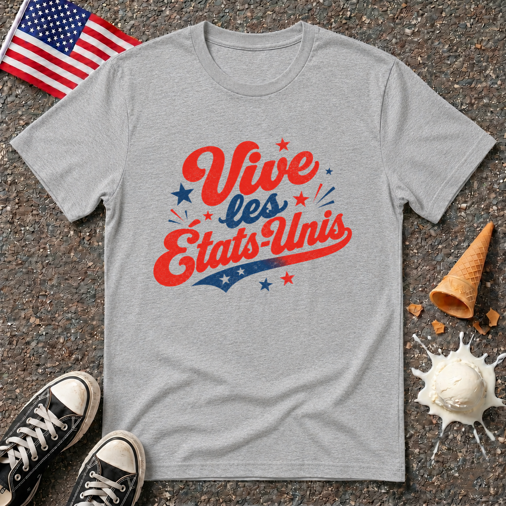 "Vive les États-Unis" Retro Tee