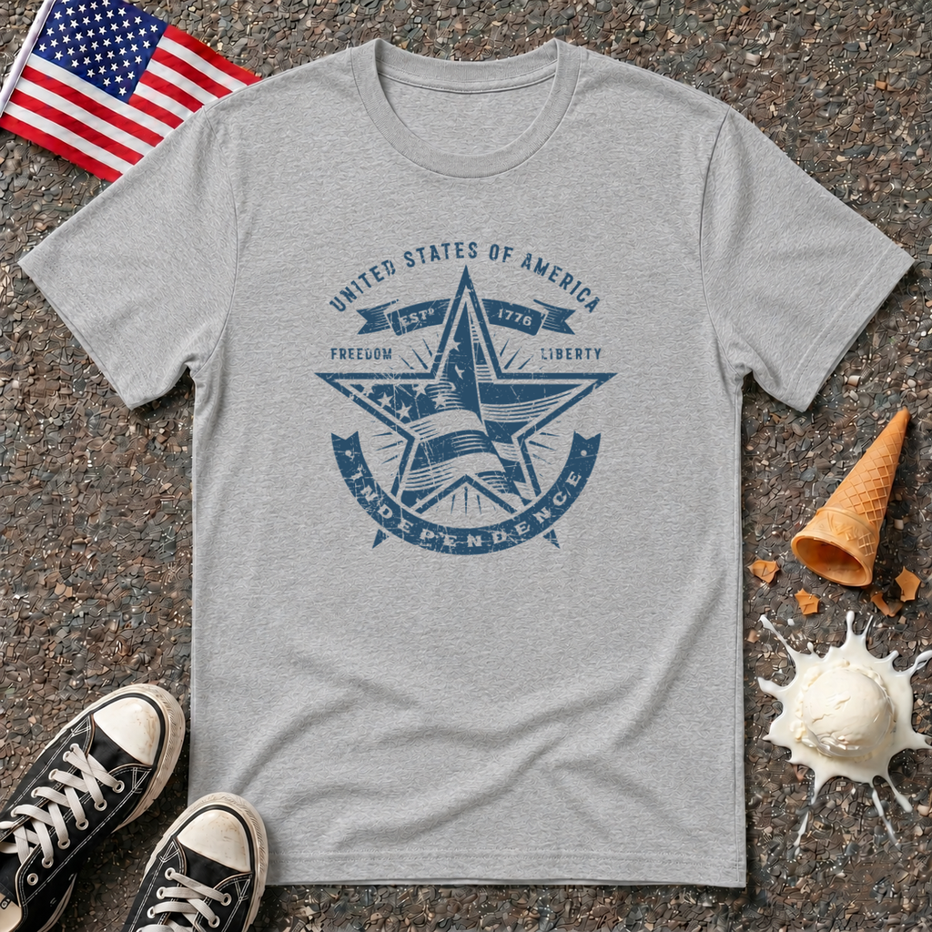 USA Star 1-color Vintage Tee