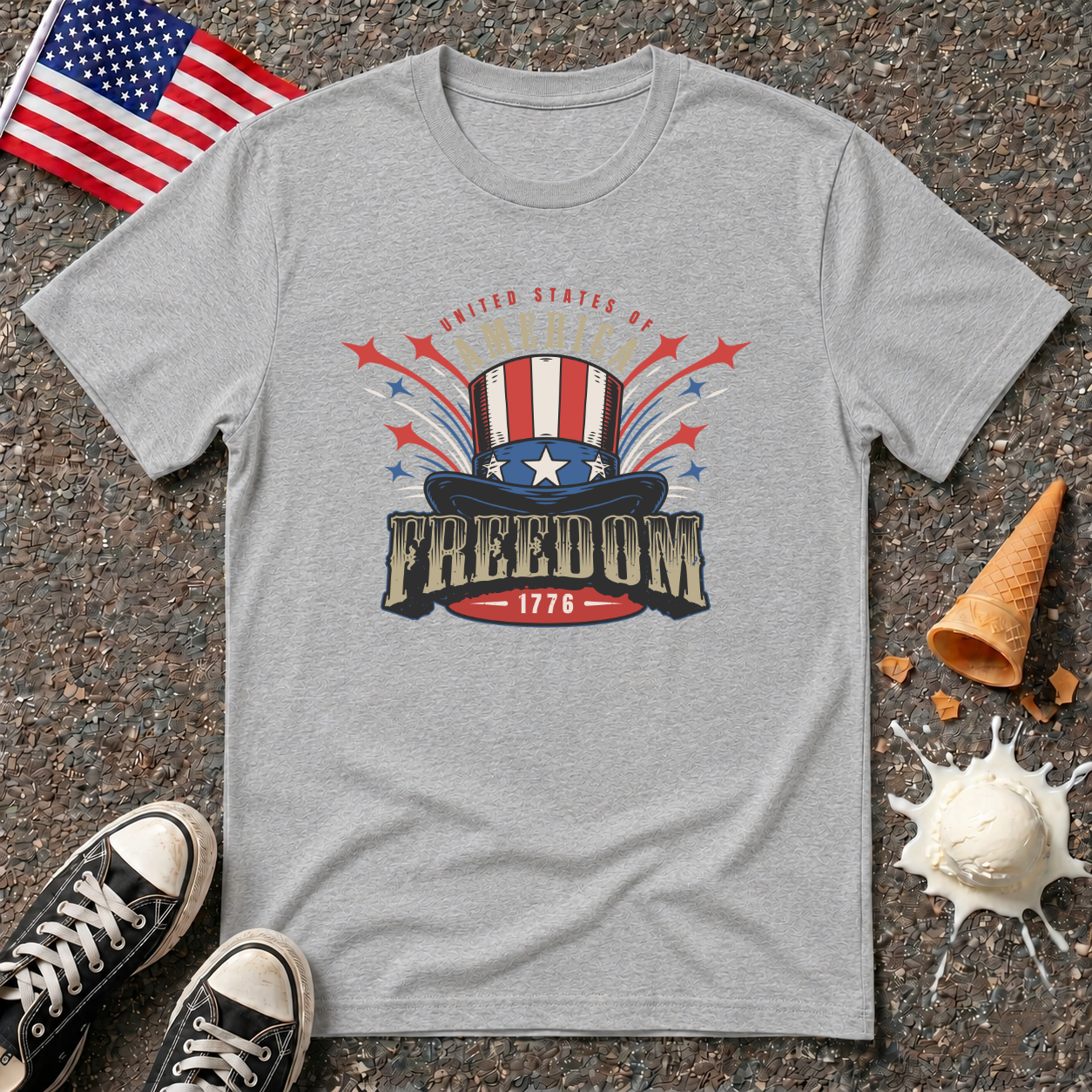Freedom Top Hat Tee