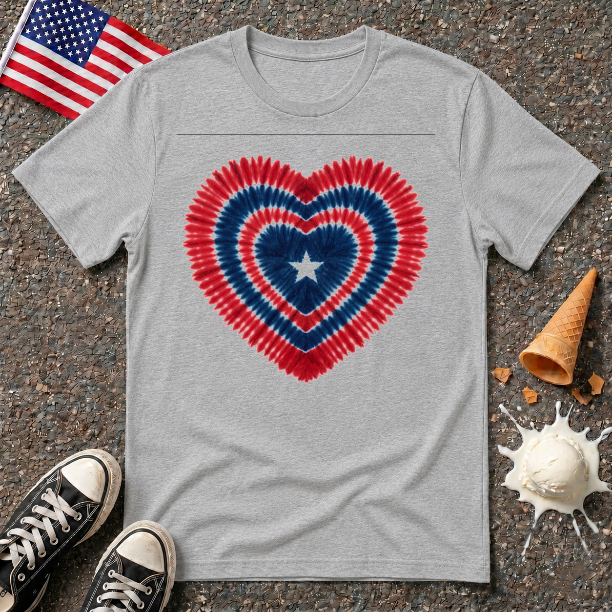 Heart Tie-Dye Tee