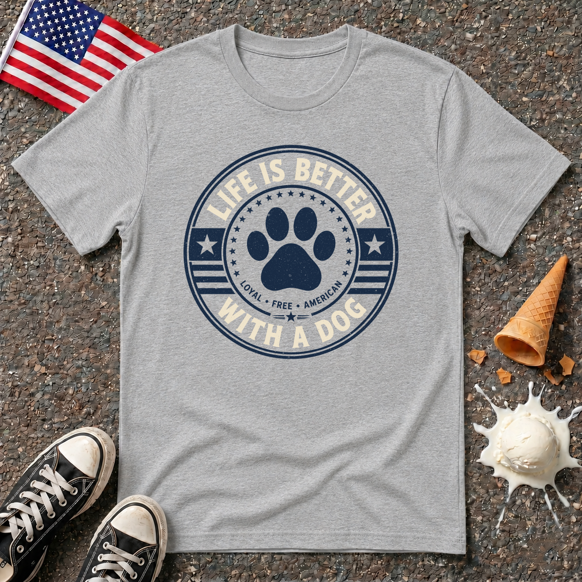 "Life Is Better With A Dog" Tee
