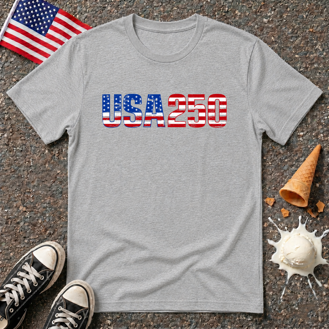 USA 250 Flag Tee