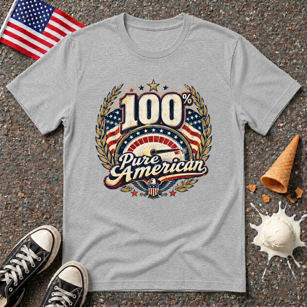 "100% Pure American" Vintage Tee