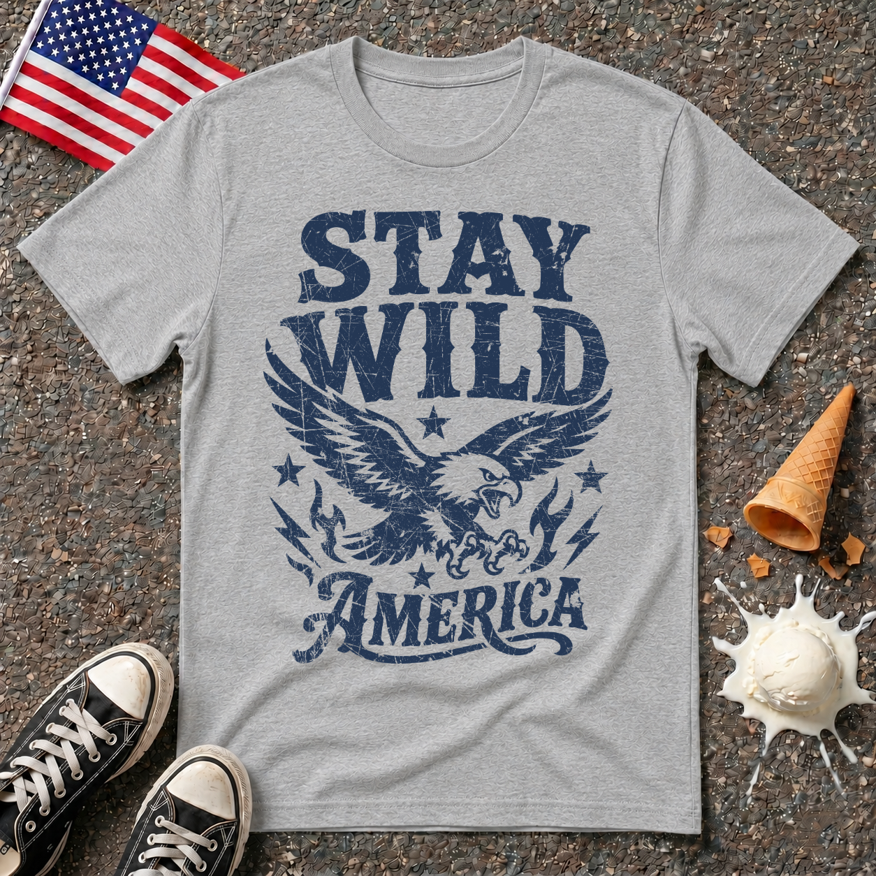 "Stay Wild America" Tee