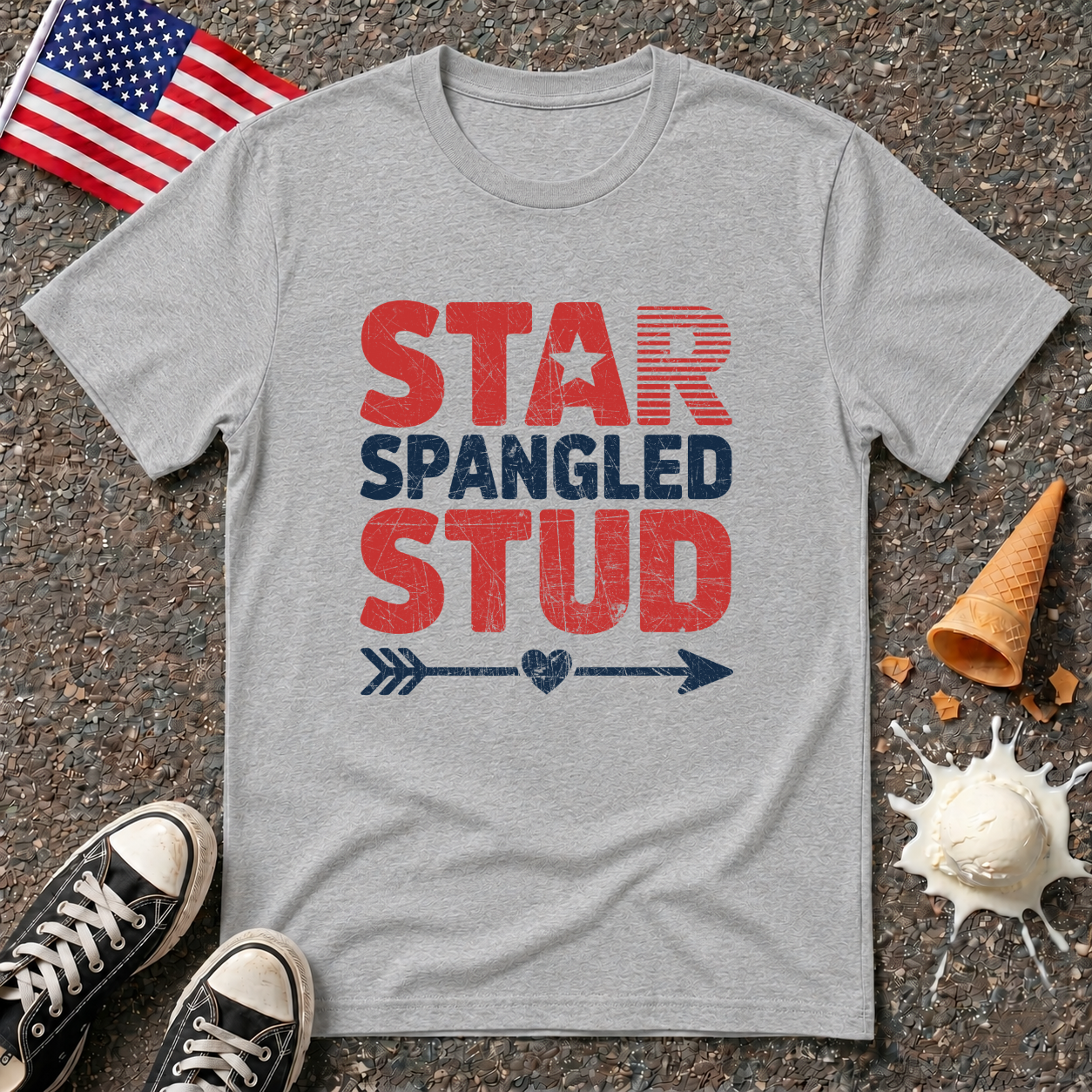 "Star Spangled Stud" Tee