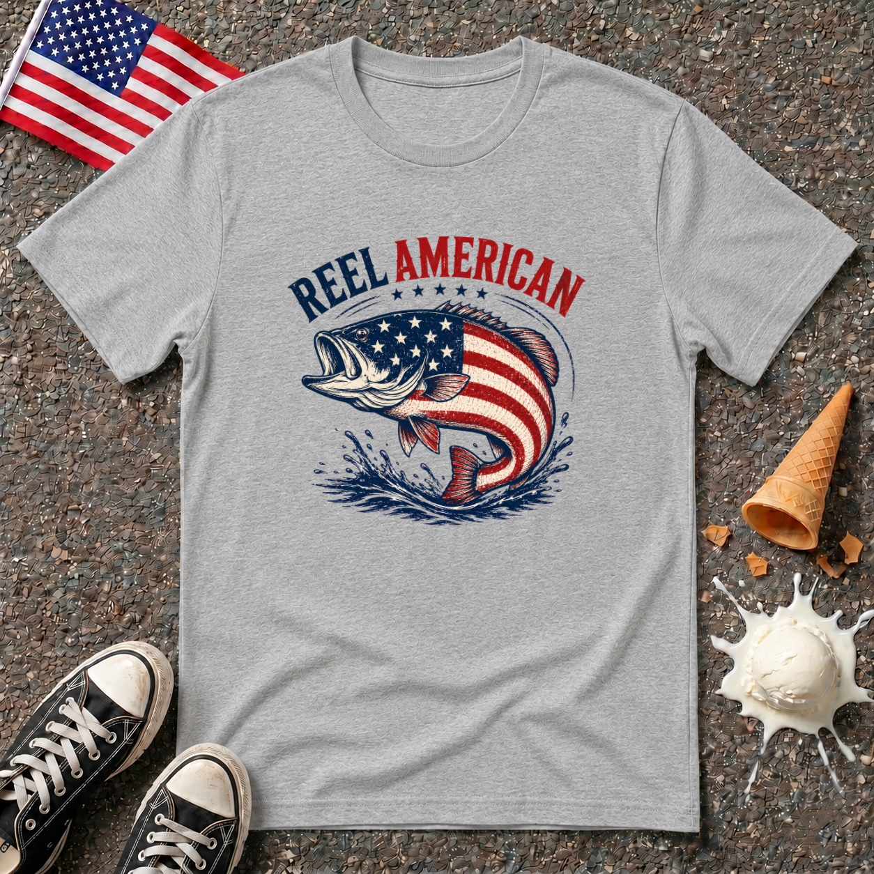 "Reel American" Tee