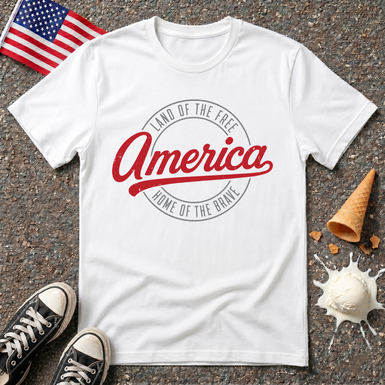 "America" Badge Tee