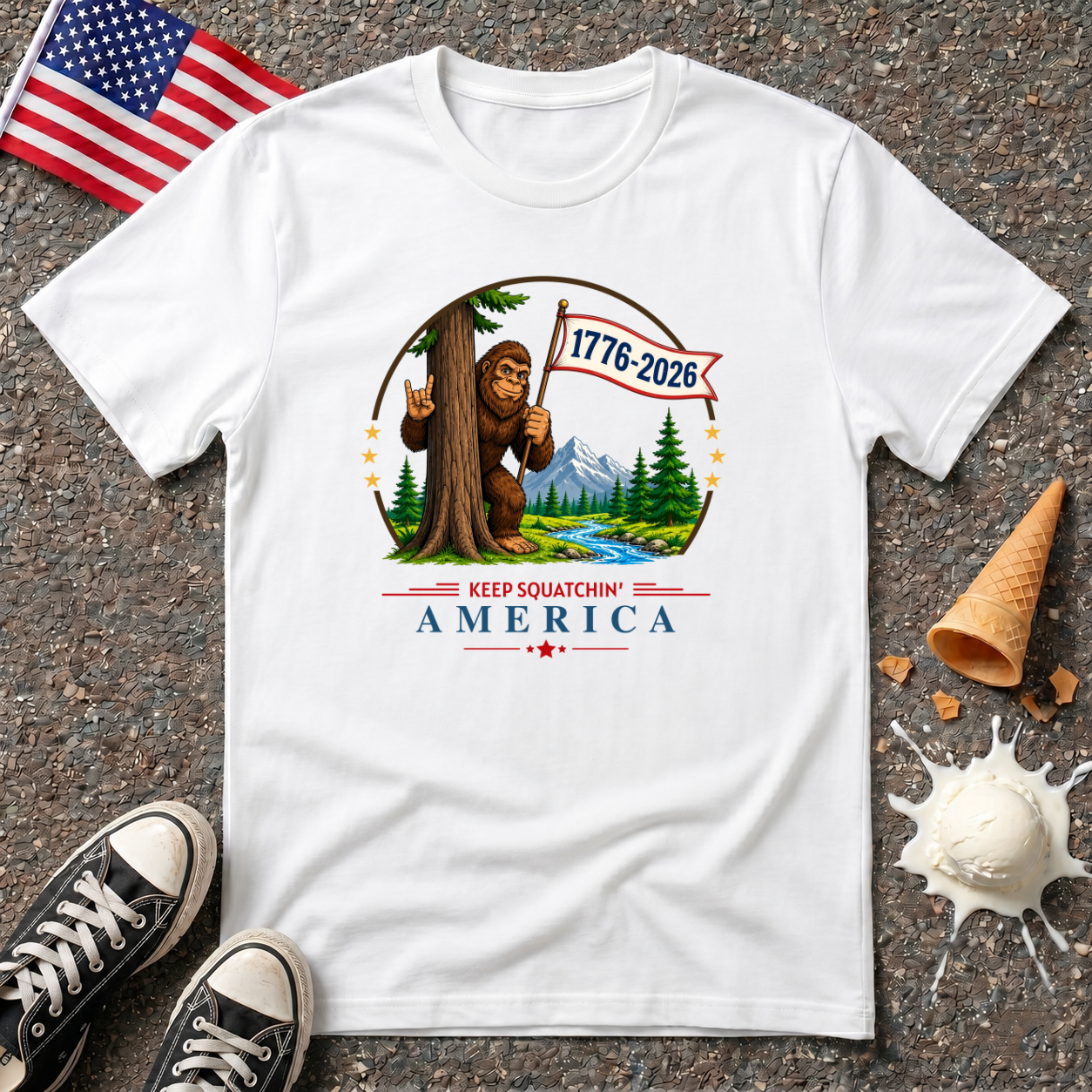 "Keep Squatchin' America" Tee