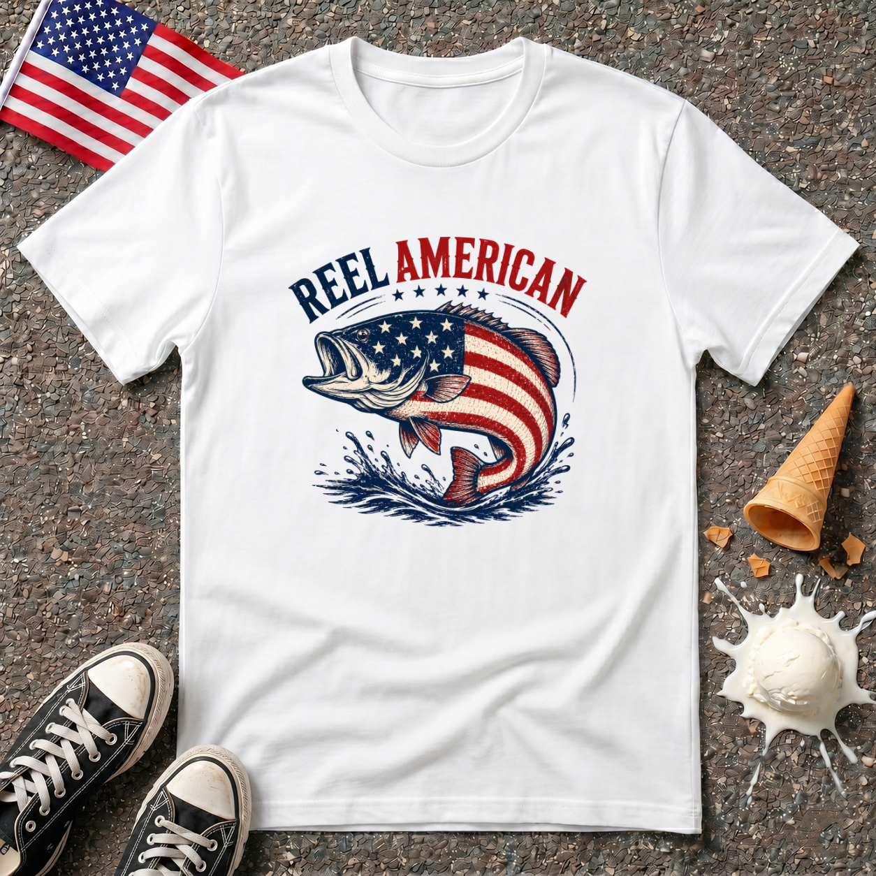 "Reel American" Tee