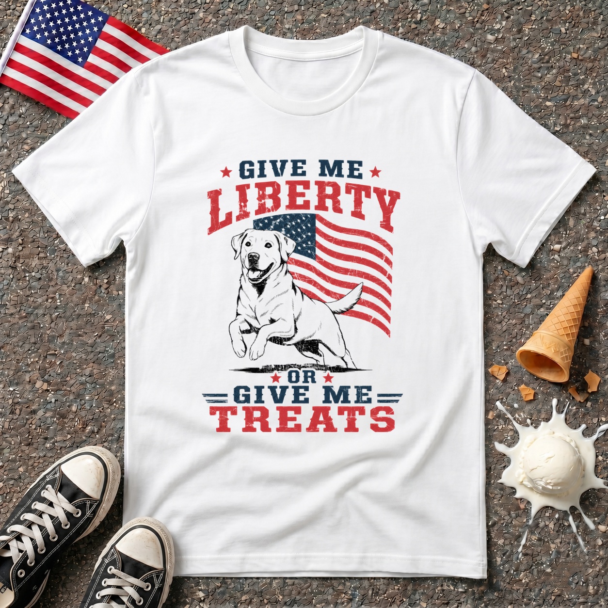 "Give Me Liberty or Treats "Tee