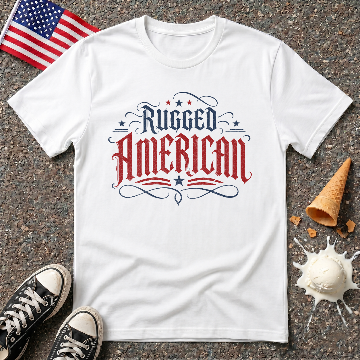"Rugged American" Vintage Tee