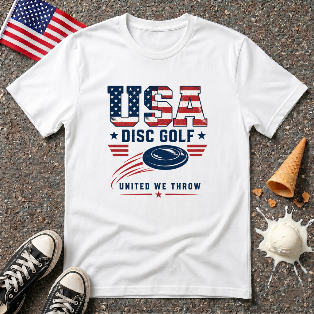 "USA Disc Golf" Tee