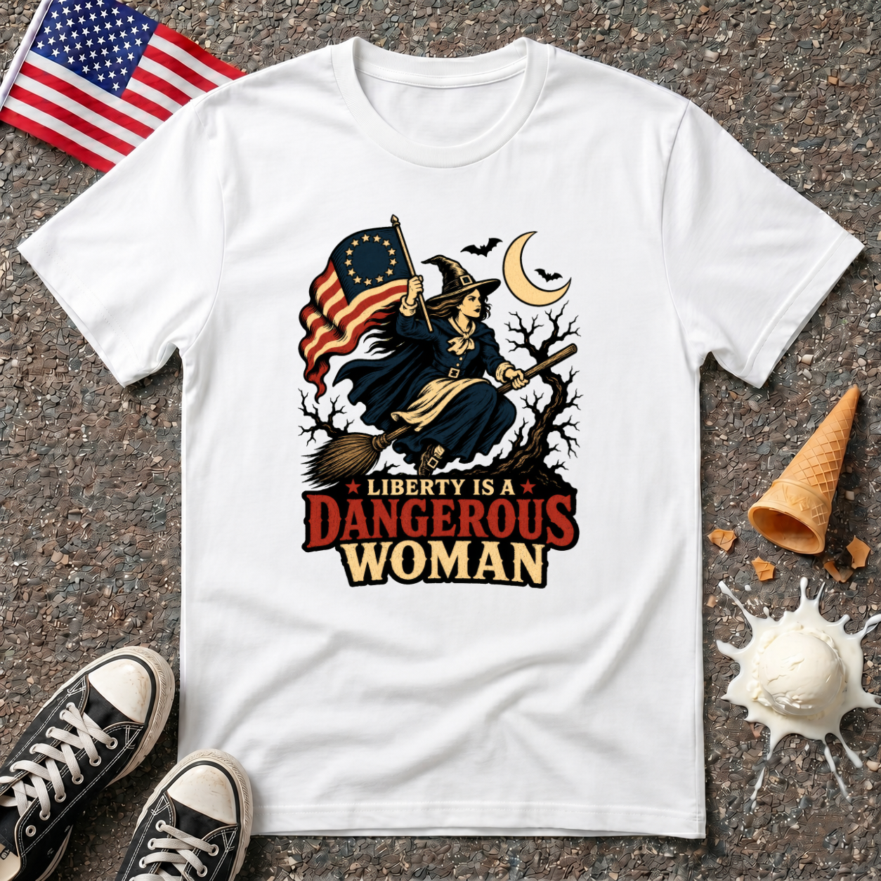 "Liberty is a dangerous woman" Halloween Tee