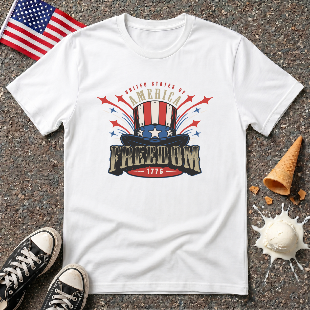 Freedom Top Hat Tee