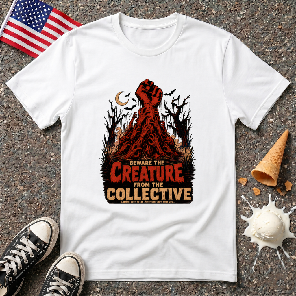 "Beware the Creature from the Collective" Horror Tee