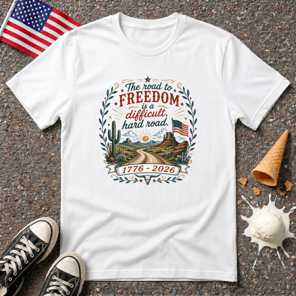 "Road to Freedom" Vintage Folk Tee