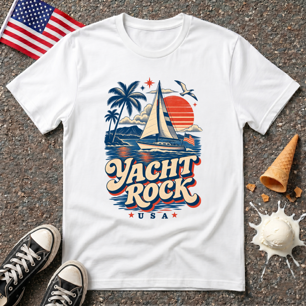 "Yacht Rock USA" Retro Tee