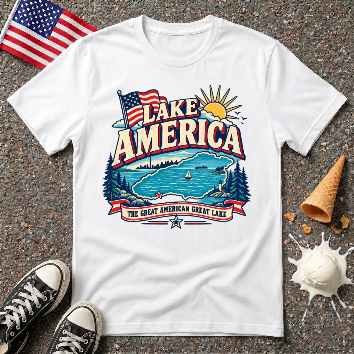 "Lake America" Vintage Tee