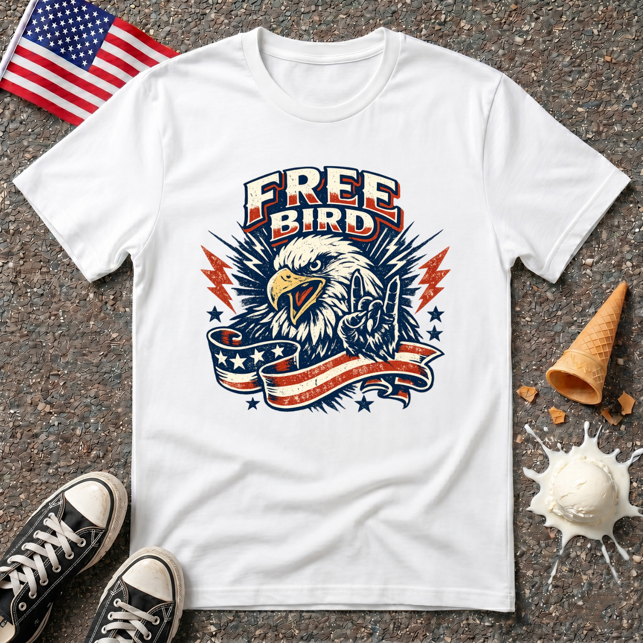 "FREE BIRD" Vintage Tee