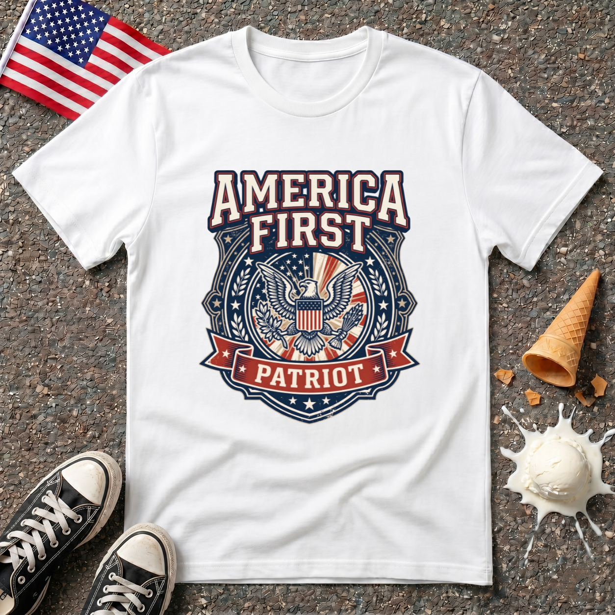 "America First Patriot" Tee