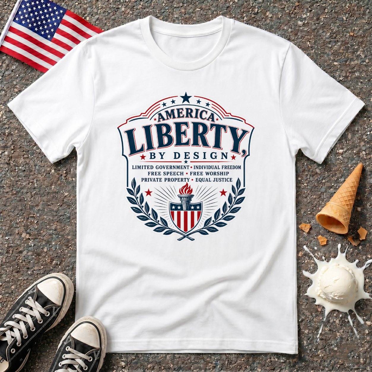"Liberty By Design" Tee