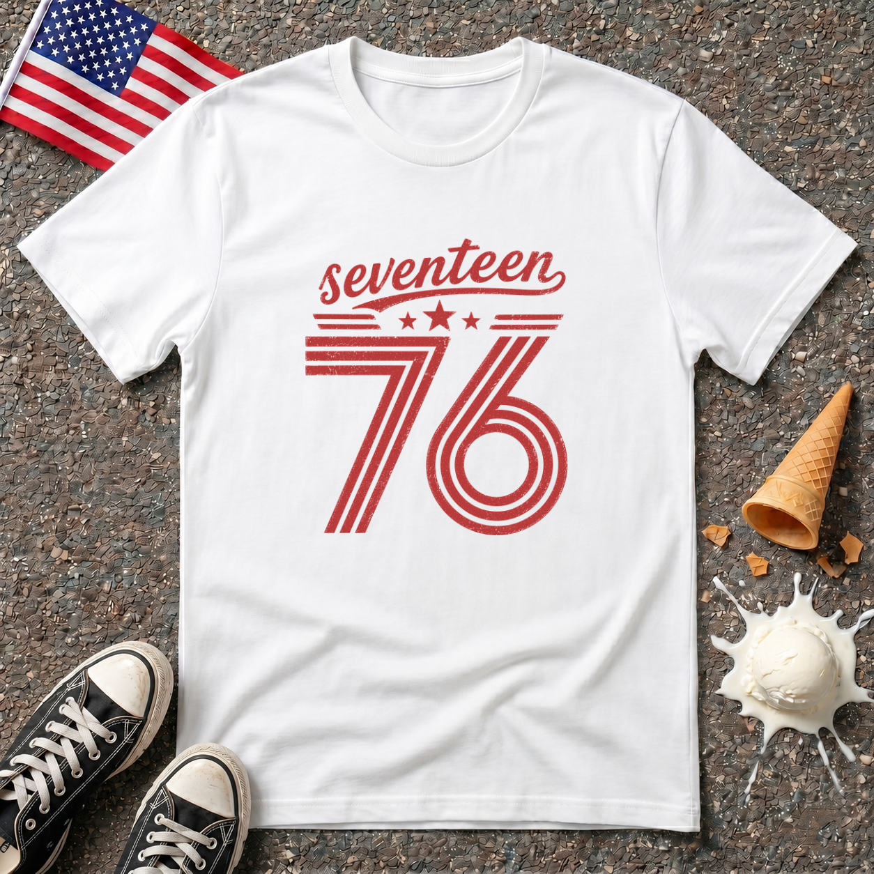 "Seventeen 76" Retro Tee