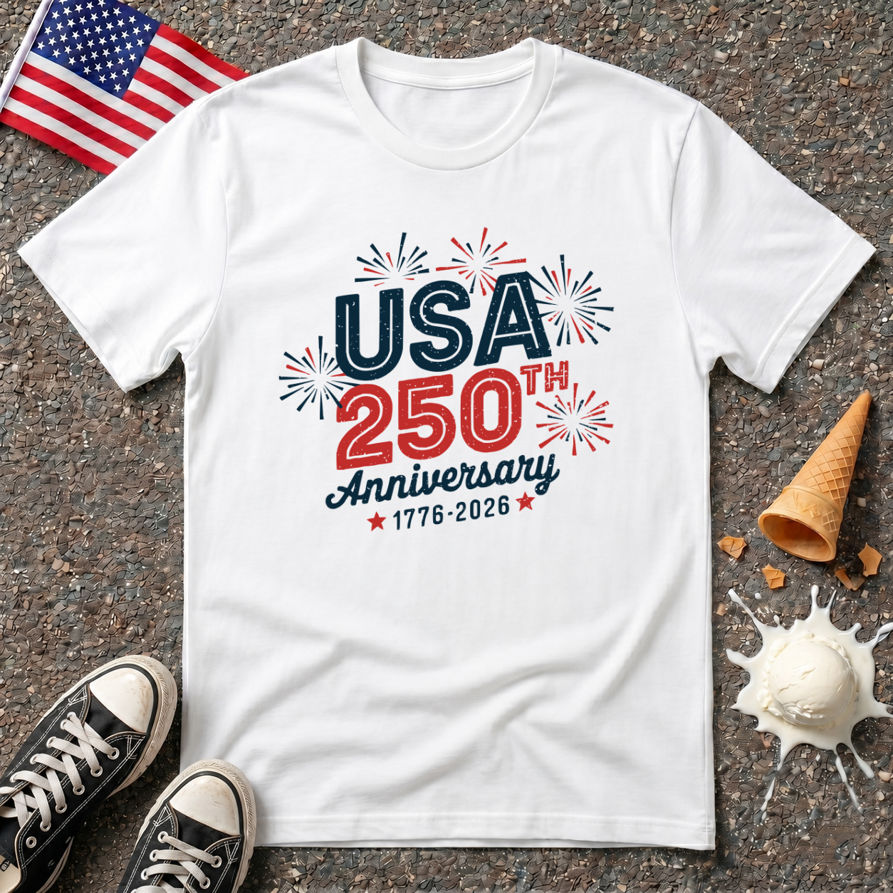Patriotic Fireworks Tee