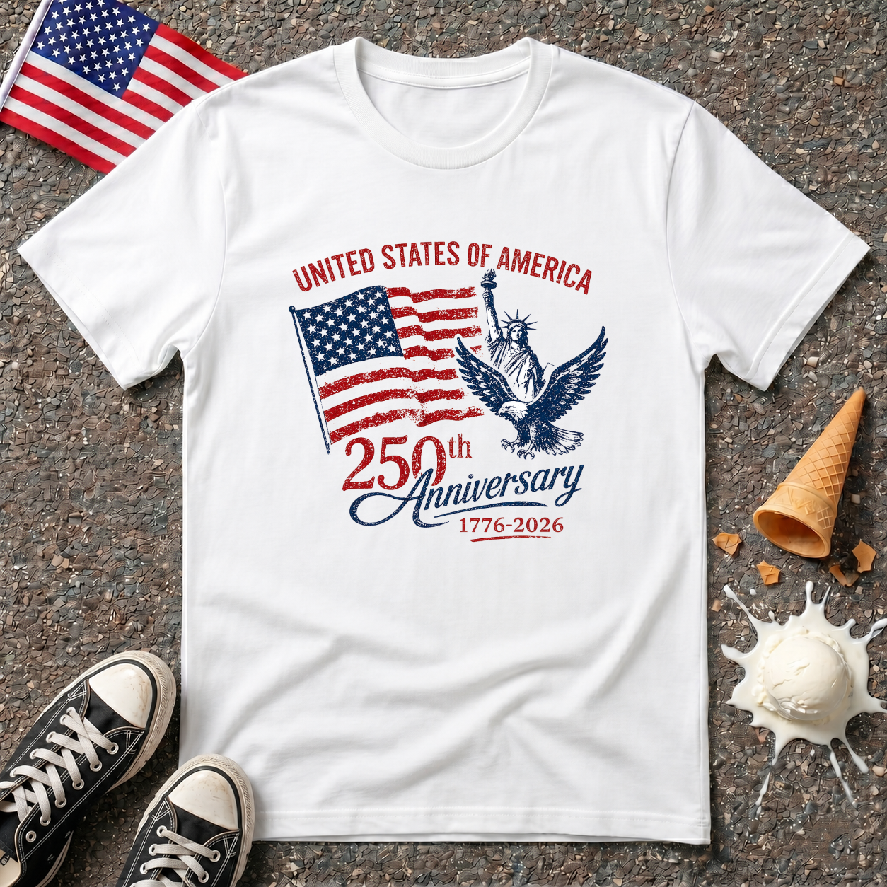 "1776–2026" Vintage Tee
