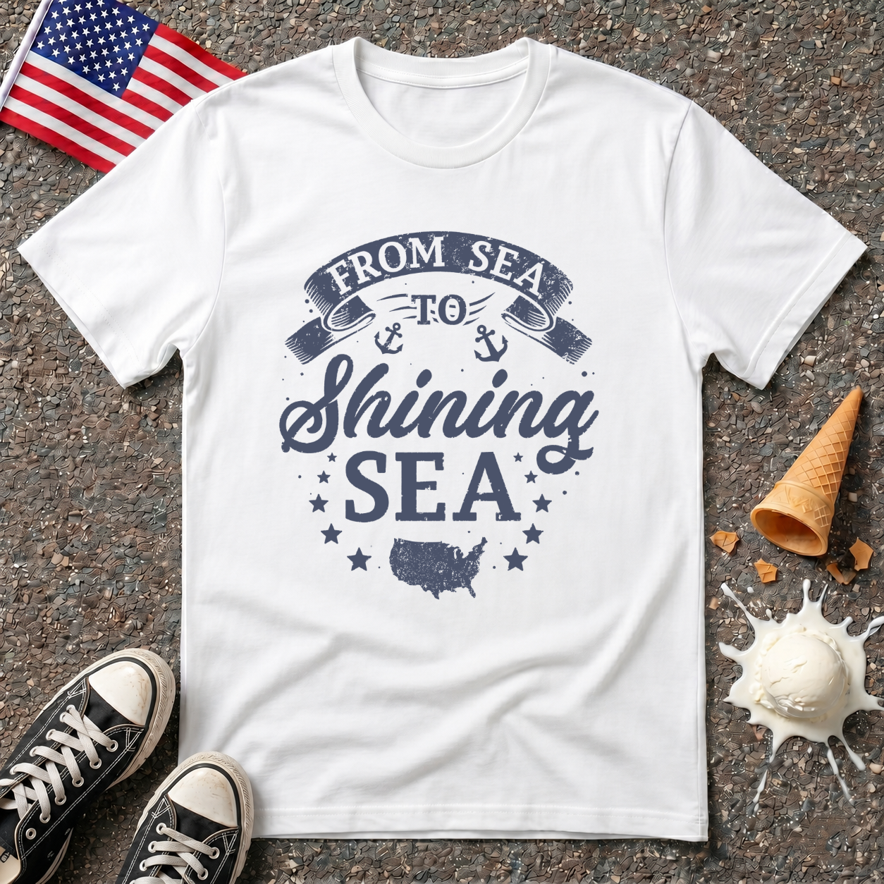 "From Sea to Shining Sea" Vintage Tee