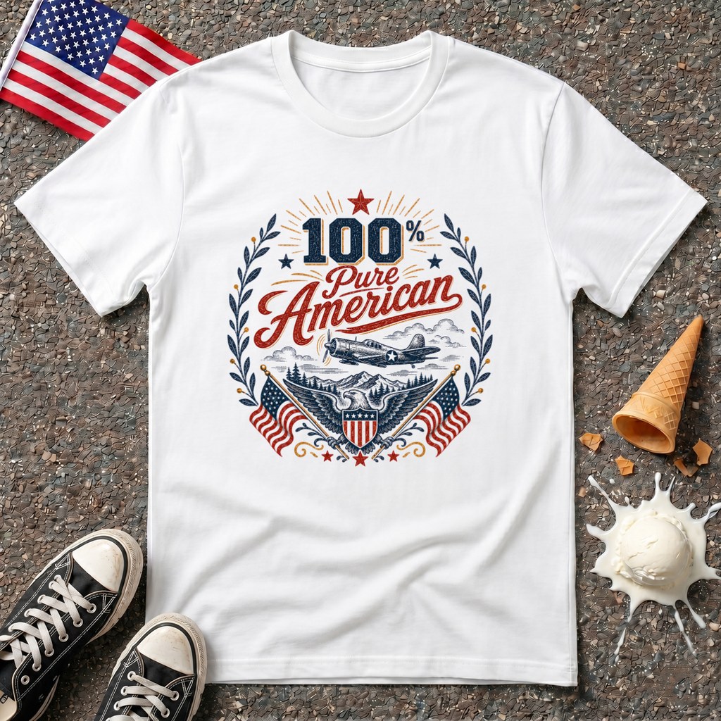 "100% Pure American" Tee