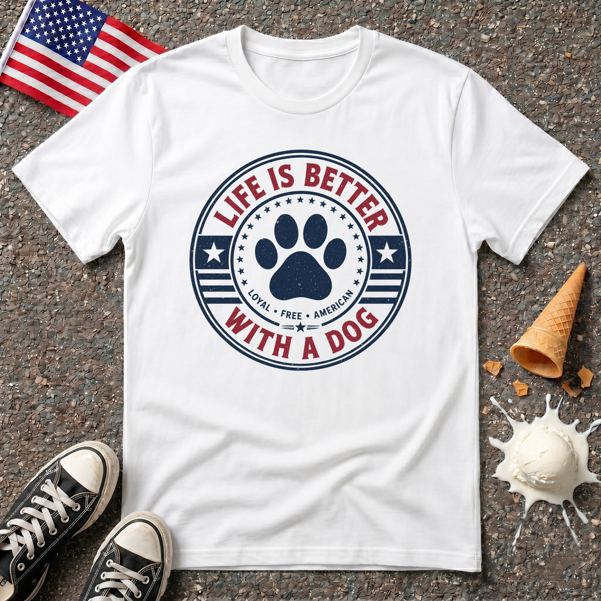 "Life Is Better With A Dog" Tee