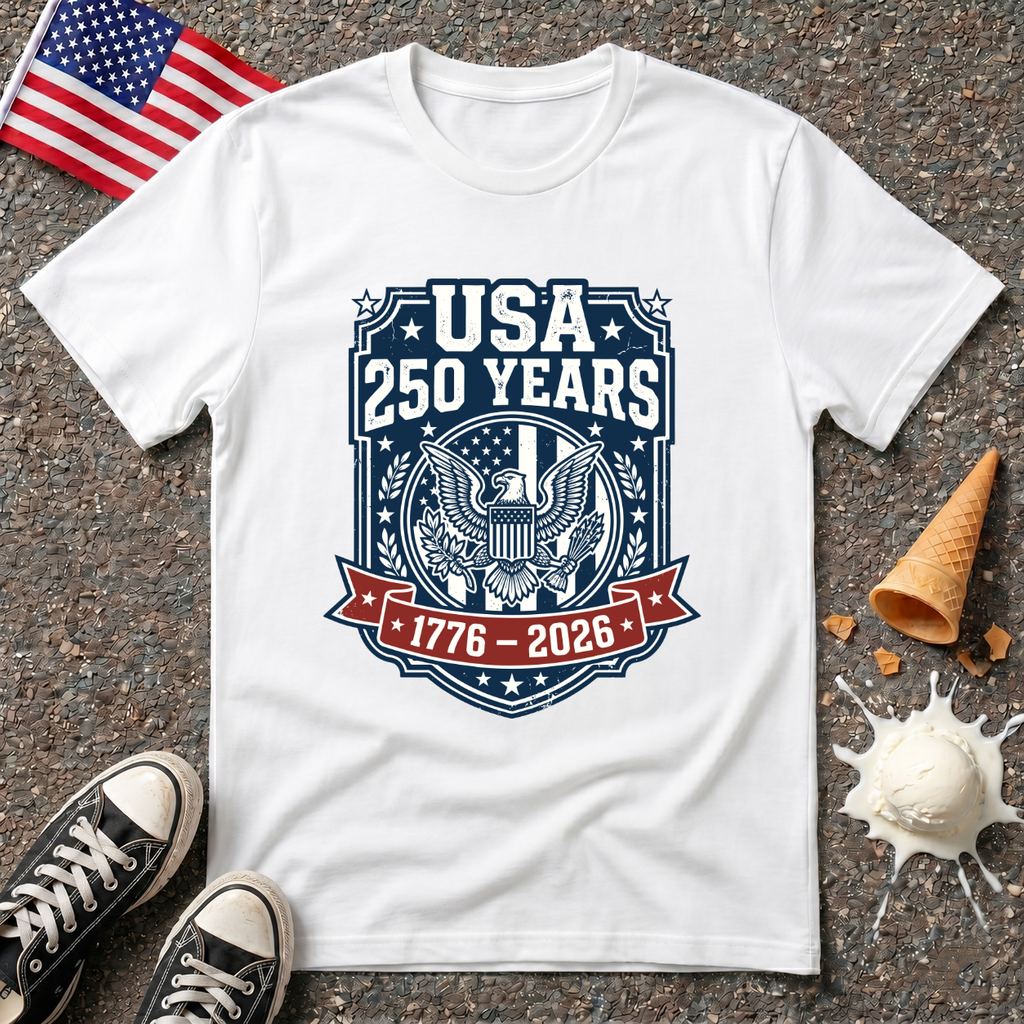 USA 250 Badge Tee