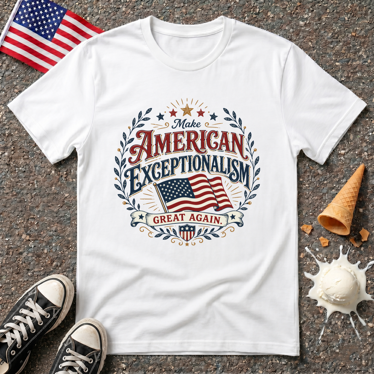 "American Exceptionalism" Folk Tee