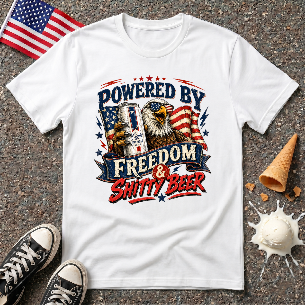 "Powered By Freedom" Tee