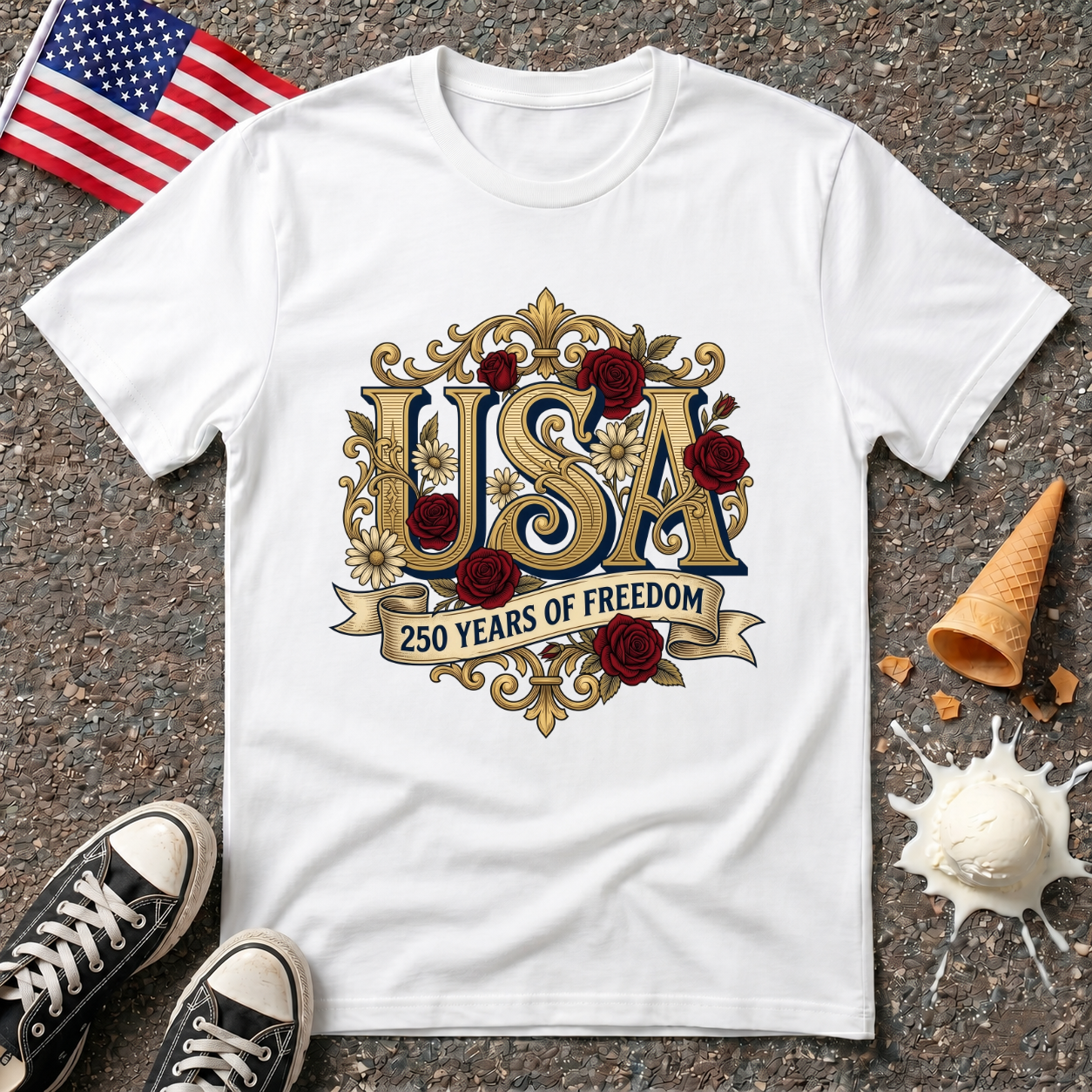 Ornate 250 Years Tee